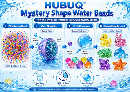 HUBUQ® Mystery Shape Water Beads🪄🐳