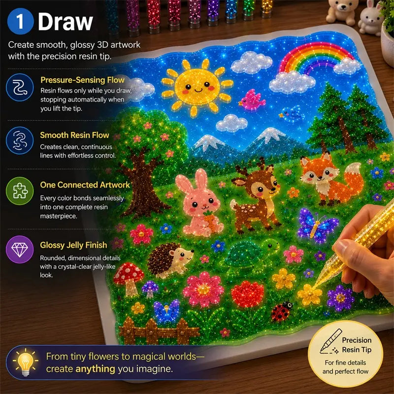 Topacme® 3D Glow Floating Art Pen🖼️🖼️