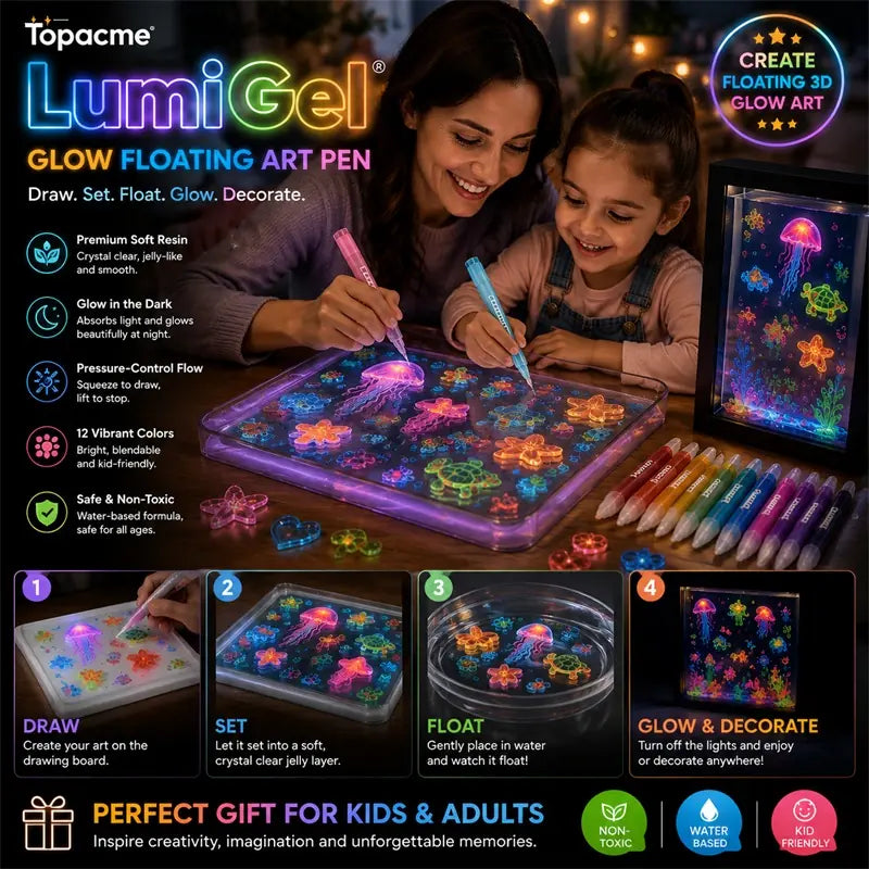 Topacme® 3D Glow Floating Art Pen🖼️🖼️