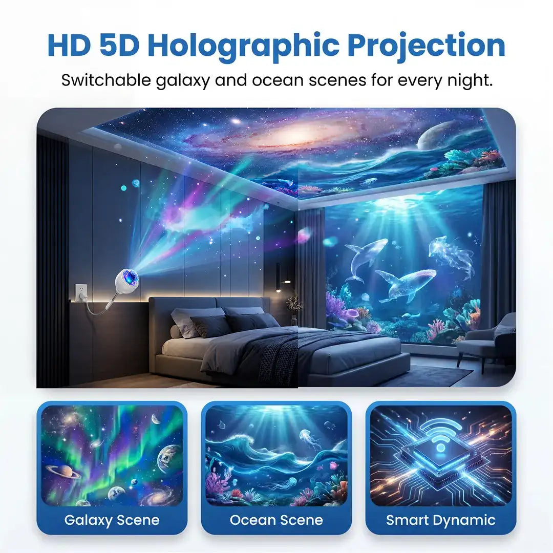 Topacme® 🔮5D Night Light Projector✨💜