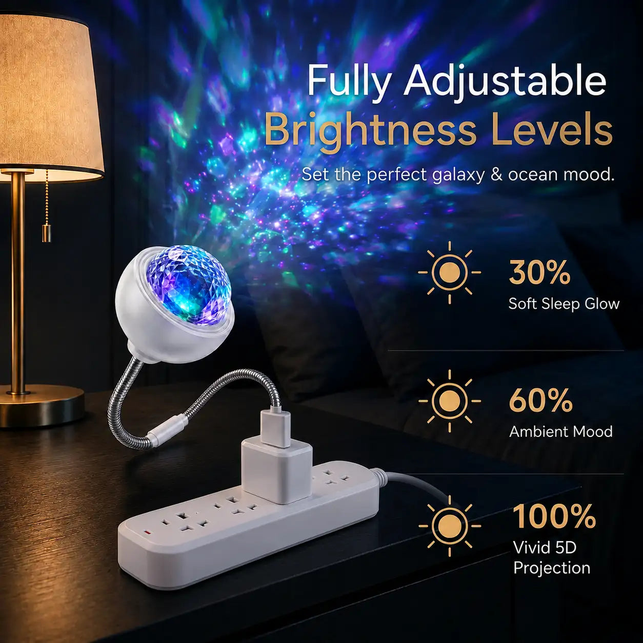 Topacme® 🔮5D Night Light Projector✨💜