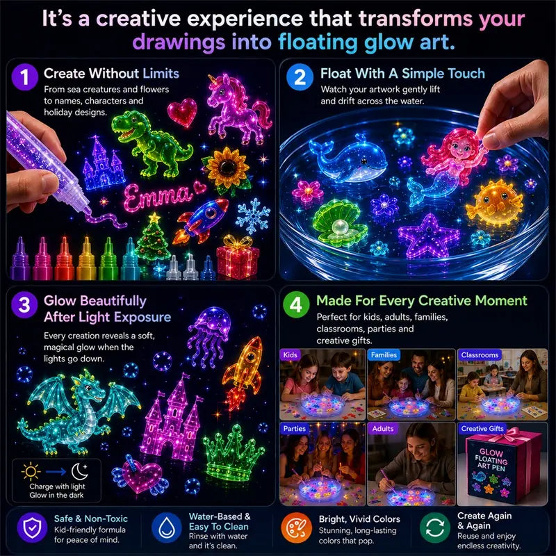 Topacme® 3D Glow Floating Art Pen🖼️🖼️