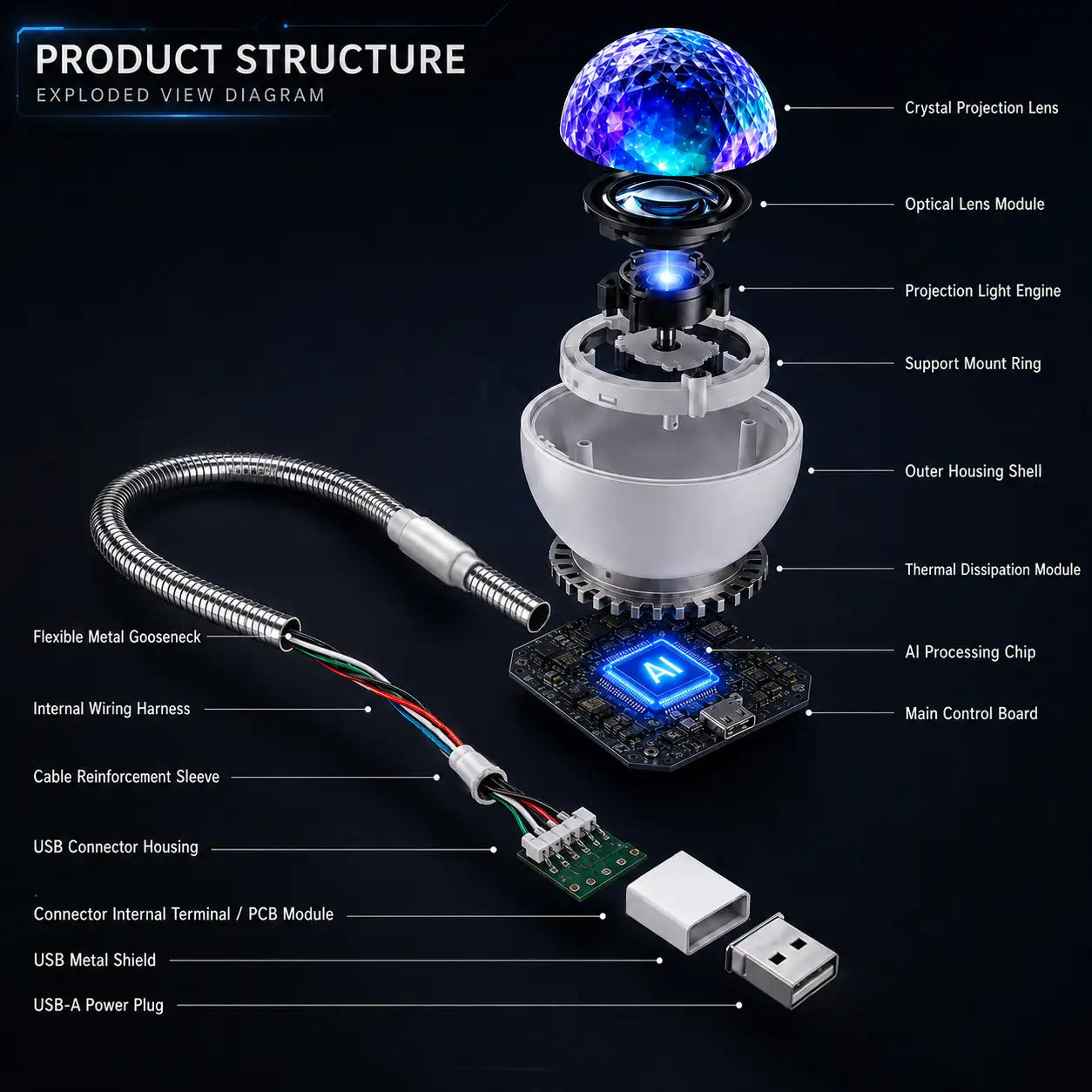 Topacme® 🔮5D Night Light Projector✨💜