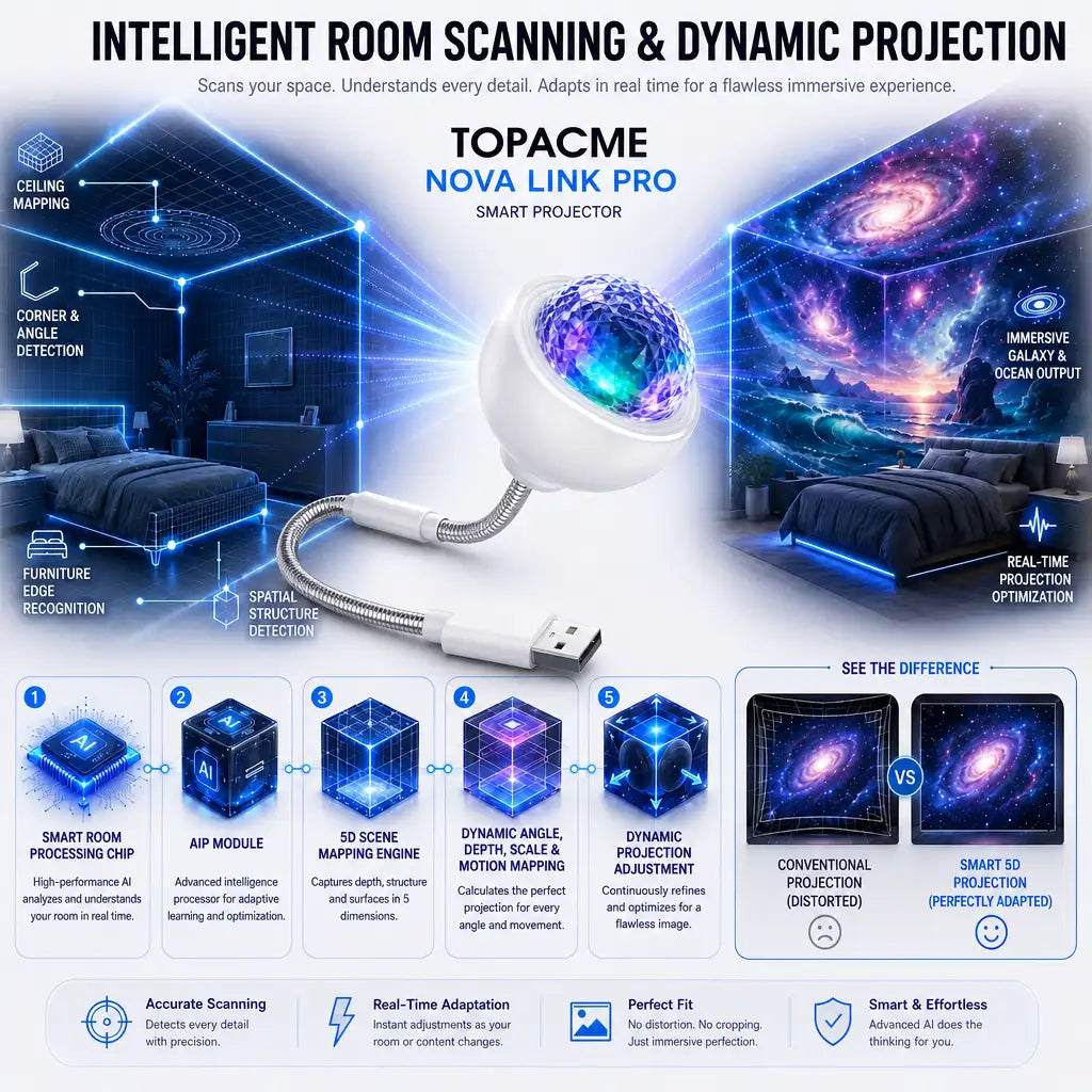 Topacme® 🔮5D Night Light Projector✨💜