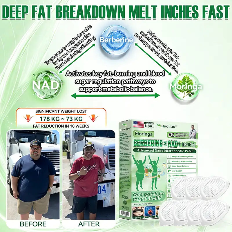 | 🏆Official US 🇺🇸 Store |  🧑‍⚕️✅ 𝐇𝐞𝐚𝐥𝐫𝐢𝐳𝐞® 𝐌𝐨𝐫𝐢𝐧𝐠𝐚 · 𝐁𝐞𝐫𝐛𝐞𝐫𝐢𝐧𝐞 × 𝐍𝐀𝐃+ 𝟏𝟎-𝐢𝐧-𝟏 𝐀𝐝𝐯𝐚𝐧𝐜𝐞𝐝 𝐍𝐚𝐧𝐨 𝐌𝐢𝐜𝐫𝐨𝐧𝐞𝐞𝐝𝐥𝐞 𝐏𝐚𝐭𝐜𝐡 — 𝐎𝐧𝐜𝐞 𝐃𝐚𝐢𝐥𝐲, 𝐕𝐢𝐬𝐢𝐛𝐥𝐞 𝐑𝐞𝐬𝐮𝐥𝐭𝐬 𝐢𝐧 𝟕 𝐃𝐚𝐲𝐬